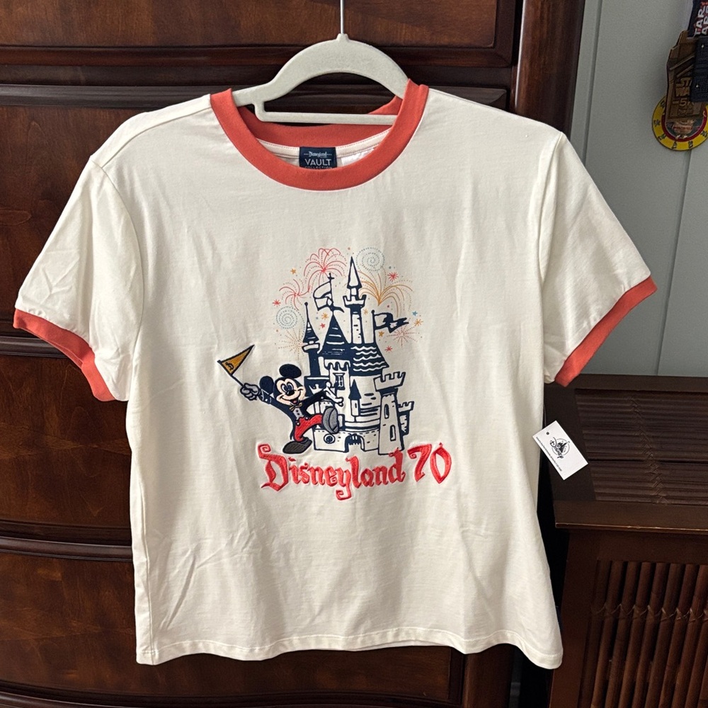 Disneyland 70 ringer t-shirt size adult large brand new with tags NWT